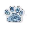 8mm Diamante Multicolor Pata de Gato Huella de Perro Aleación Joyería Adecuado para DIY Llavero Pulsera Accesorios para Collar de Mascota