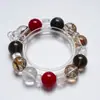 [Consejos Inteligentes] Pulsera de Cristal Blanco Natural para Mujer La Más Fácil de Combinar Obsidiana Plateada Lámina de Oro Carpa Citrino Pulsera Venta al por Mayor