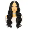 Peruca Africana cabelo cacheado pequeno touca em V Cabelo cacheado longo feminino Perucas parte V peruca de fibra química fabricantes de Xuchang