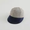 Sombrero de Bebé Primavera/Verano Delgado Transpirable Estilo Coreano Versátil Cuadros Pequeños Sombrero de Pescador Protección Solar para Exteriores Sombrero de Cubo para Niños y Niñas