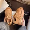 Sapatilhas retrô de cadarço, nicho, nova coleção de primavera 2026, cor Maillard, sola grossa, aumenta a altura, sapatos plataforma, sapatos femininos, adequados para mulheres baixinhas