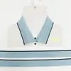 Camisa Polo de Piqué con Patrón de Letras para Hombre con Líneas Onduladas, Multitécnica, Sencilla, de Alta Gama y Elegante, Adecuada para Uniformes Escolares