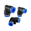 Codo PV conector neumático azul ángulo recto PV4/6/8/ 0.5kg tipo L accesorio neumático de conexión rápida de plástico