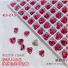 Celebridad de Internet K9 Manicura de Cristal Diamante Puntas Rojo Rosa Vino Borracho Rojo Corazón de Diamante Cuadrado Gordo Fondo Puntiagudo Estéreo Rosa Rosa Joyería para Uñas