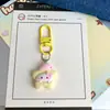 Touca de Dormir Fofa Chaveiro Estrela Colorida Pingente de Resina de Menina Pingente para Mochila de Estudante Acessórios Presente para Melhor Amiga Decoração