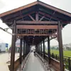 Jardim Horta Comunitária Liga de Alumínio Resina Telha Cerâmica Esmaltada Quiosque Corredor Municipal Rural Gazebo de Quatro Seis Lados Anticorrosão