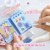 Lindo Cartoon Modificado Hermosa Chica Doble Bobina Cuaderno de Juego, Pegatinas de Atuendo para Niñas, Material de Diario de Juguete, Libro Silencioso