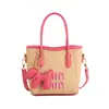 Bolsa de playa, bolsa pequeña tejida a mano para mujer, nuevo modelo de verano 2026, bolso de hombro cruzado, cesta de verduras, bolso de cubo de paja
