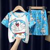 Pijamas de Verano de Manga Corta para Niños, Lindos de Dibujos Animados de Cazador de Brujas, Conjunto de Ropa para el Hogar para Niños y Niñas de Mediana Edad y Mayores
