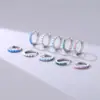 Pendientes Exquisitos de Ópalo Ins Estilo Coreano Plata de Ley 925 de Gama Alta Brazaletes de Oreja de Ópalo Fantasía Para Dormir Sin Quitarse Aro de Oreja Personalizado