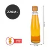 Garrafa de vidro de óleo de gergelim com tampa meia jin por jin frasco de perfume à prova de vazamento rosca comercial cônica selada garrafa vazia de óleo de gergelim