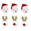 Chenlin Bola Transparente de PET Transfronteiriça Galhada Boneco de Neve Chapéu de Natal Festa de Feriado Decoração de Hotel Pingente de Árvore de Natal