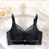 Lencería para mujer, fina y transpirable, con copas perforadas ajustables, diseño de encaje, sin varillas ni cierre magnético, adecuada para bustos pequeños