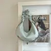 Bolsa tote casual plissada estilo coreano, bolsa de bolinho, novo modelo de verão 2026, estilosa, vintage, simples, bolsa de ombro da moda