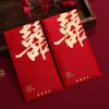 Sobre Rojo para Boda Grande, Mediano y Pequeño Set con Palabras Felices Mini Sobre Rojo Bloqueador de Puerta Bolsa de Papel para Sobre Rojo de Boda Nuevo