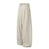 Beijie Moda Masculina 2026 Verão Novo Estilo Calças Casuais de Perna Reta 2 Cores Calças de Moletom Tricotadas Levemente Largas Masculinas Calças Longas Tendência Workwear