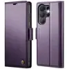 Adecuado para Samsung S25Edge Funda Antirrobo para Teléfono Móvil Galaxy S26 Cubierta Flip RFID Hebilla Lateral Funda Protectora de Cuero S23