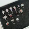 Kit de unhas de osso da orelha aranha 1,2 mm unha de osso da orelha unha de osso da orelha amor diamante zircônia joia sem parafuso Yiwu