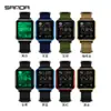 Reloj de Moda Sanda Cuadrado de Pantalla Única Personalizado para Hombres y Mujeres, Adolescentes, Escuela Secundaria Reloj Electrónico Multifunción Luminoso Impermeable