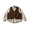 Camisa Funcional Retro Japonesa de Dos Piezas Falsas para Hombre de Manga Larga Marca Trendy para Primavera y Otoño Chaqueta Cs03