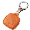 Adecuado para Cubierta de Llave de Coche Zeekr 9X Piel de Vaca de Primera Capa Estuche de Llave de Gama Alta Hebilla Modificación Interior para Hombres y Mujeres