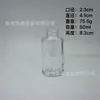 Botella de vidrio transparente para aceites esenciales con gotero de goma, botella vacía de 10 ml, botella de muestra de vidrio para cosméticos de 30 ml