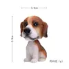 Perro Bulldog Corgi con Cabeza Oscilante Estilo Coreano, Adorno para Coche, Muñeco Creativo de Dibujos Animados para Coche, Decoración para el Tablero Interior