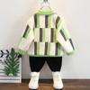 Suéter de primavera, otoño e invierno para niños, ropa bonita para niños, camisa de base de punto gruesa, ropa de otoño, 4 años 9