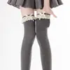 Calcetines con ribete de encaje estilo japonés JK dulce lazo blanco leche calcetines para pantorrilla Lolita lazo calcetines largos hasta el muslo por encima de la rodilla