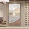 Mural Colorido de Luxo Leve Pintura de Parede Simples Moderna Pintura de Chão para Entrada de Corredor Pintura Decorativa Abstrata de Hotel