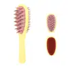 Cepillo de Champú Doble Cara Transfronterizo Nuevo Mango de Correa de Dientes de Nylon de Silicona para Masaje del Cabello Cuero Cabelludo Cepillo Masajeador de Doble Uso