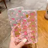 Funda de Cereza Dulce con Lazo Popular en TikTok Adecuada para Apple 18 Pro, Funda Protectora Transparente de Alto Valor Estético para Niñas