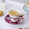 Par de Xícaras de Café Tendência Nacional Chinesa Conjunto Caixa de Presente Estilo Chinês Xícara de Casamento Xícara e Pires para Chá da Tarde de Casamento