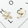 Funda de teléfono flor de estrella flor de cinco pétalos accesorio para el cabello de aleación de diamantes de imitación hecho a mano material accesorios para bolsa de ropa