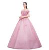 Vestido de Rendimiento Estilo Nuevo para Mujer, Bata Larga de Otoño e Invierno para Actuaciones en Solitario de Estudiantes, Elegante Vestido para Reunión Anual, Versión Coreana, Efecto Adelgazante, Adecuado para Ser Anfitriona
