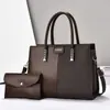 Bolsas de venta caliente transfronterizas para mujer, conjunto de dos piezas de moda con empalme, bolso combinado, bolso de hombro único, bolso cruzado, bolso de mano para el trabajo