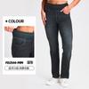 Pantalones Vaqueros Ajustados de Nuevo Estilo Transfronterizos Europeos y Americanos con Bigotes de Gato para Mujer de Cintura Alta Ajustados Elásticos con Bolsillo Fitness Casual