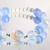 Nuevas Cuentas de Vidrio Imitación Concha Tridimensional Doble Cara con Agujeros Horizontales Translúcidos para Pulseras, Collares y Accesorios de Joyería DIY