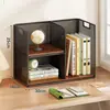 Estantería de escritorio, pequeño estante de almacenamiento multicapa para uso doméstico, librero simple, gabinete de dormitorio, organizador de escritorio para estudiantes