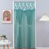 Cortina de Puerta Anti-Mosquitos Sin Taladro, Cortina de Gasa de Tela, Media Cortina de Encaje para Dormitorio, Cortina Divisoria, Cortina de Privacidad, Cortina Colgante para el Hogar para Todas las Estaciones, Producto Nuevo