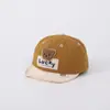 Gorra de visera para bebé, coreana, linda, de dibujos animados, oso LUCKY, sombrero de ala suave, nuevo sombrero de protección solar para bebé G951