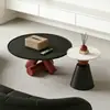 Design de mesa de centro geométrica minimalista, artístico e criativo, para salas de estar pequenas, uso doméstico, luxo leve, mesa de chá minimalista italiana de alta qualidade