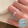 Anillo Estrella Mate Dulce y Fresco para Mujer, Simple, Moderno, Único, Creativo Anillo Abierto, Diseño de Nicho, Anillo de Dedo Índice de Moda