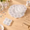 Caja de Plástico Transparente para Herramientas de Uñas, Caja de Almacenamiento para Pedrería, Equipo de Pesca, Caja de Costura, Caja Organizadora para Cuentas Pequeñas, Piezas para Manualidades DIY