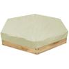 Venta al por mayor de fábrica patio jardín hexagonal multicolor juguete para niños cubierta de arenero cubierta impermeable para baño de jardín parasol
