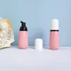 Em Estoque Frasco Espumador Cônico Rosa Mousse para Pet com Fundo Curvo, Frasco Espumador para Limpeza Facial 60ml/100ml, Frasco Recarregável