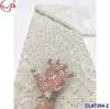 Encaje Francés Retro Totalmente Lentejuelado Bordado con Lentejuelas Tela de Encaje con Lentejuelas Nupcial