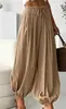 Pantalones jogger ajustados para mujer TK, estilo europeo y americano, pantalones finos de verano, pantalones harén casuales transfronterizos, modelo popular 2026, cintura elástica