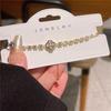 Outono Novo Pulseira de Zircônia Diamante Completo Estilo Coreano 2024 Festa Usável Combina com Tudo Moda Cordão de Mão para Mulheres
