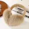 Orejeras Plegables de Pelo Largo para Mujer, Protectores de Oído Antifrío y Antihielo para Niños, Orejeras de Felpa Cálidas para Otoño e Invierno para Ciclismo